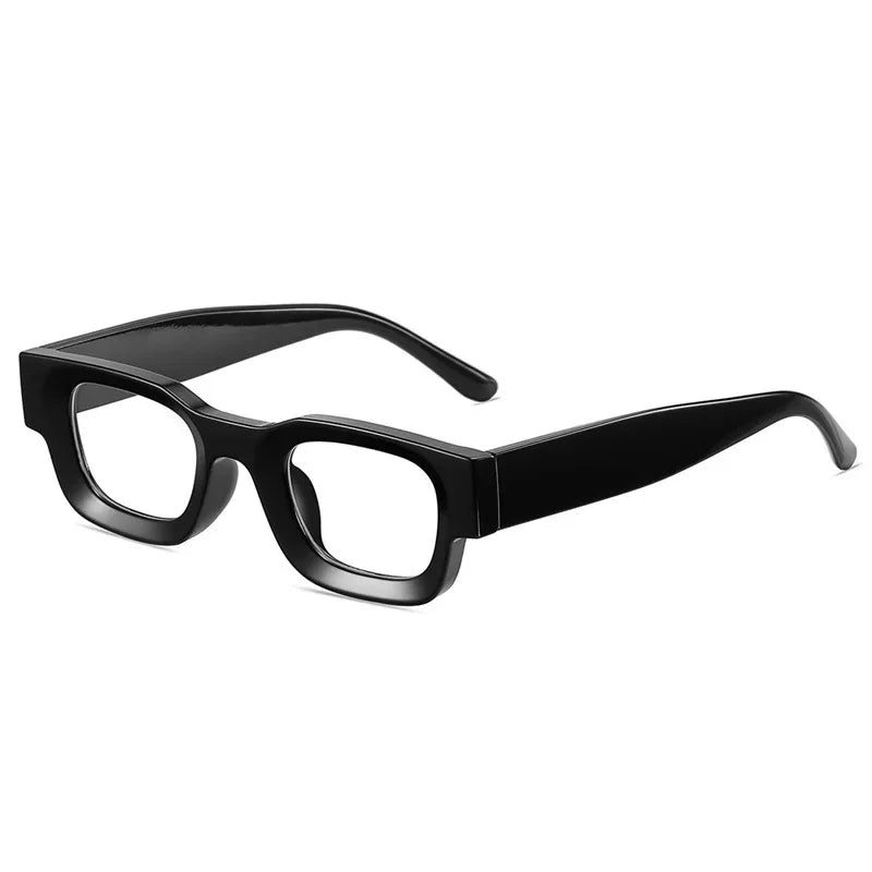 Small Rectangle Thick Frame Sunglasses | UV400 Unisex Square Shades for Men & Women