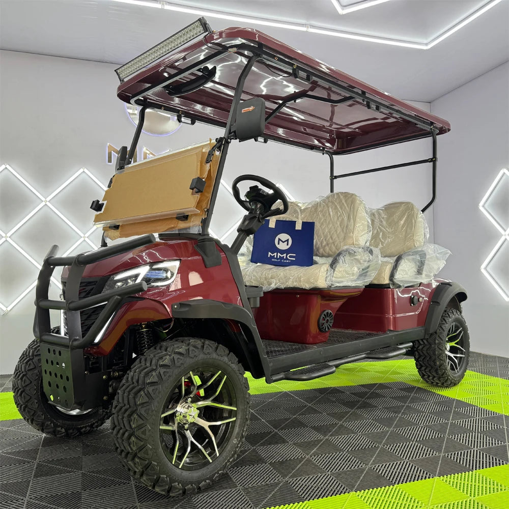 Grey Electric Golf Cart — 4 Seater 48V/60V/72V 5KW Street Legal Hunting Cart