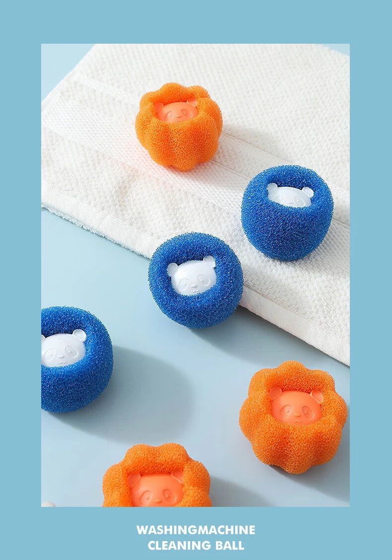Laundry Balls Pet Hair Remover – Reusable Washing Machine Lint Catcher & Clothes Fluff Cleaner