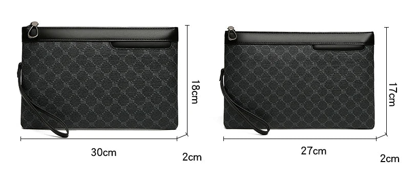 Luxury Design Business Men Day Clutch Bag Durable Soft PU Leather Money Pouch Bag Fashion Male Cardholder Case Phone Handbags