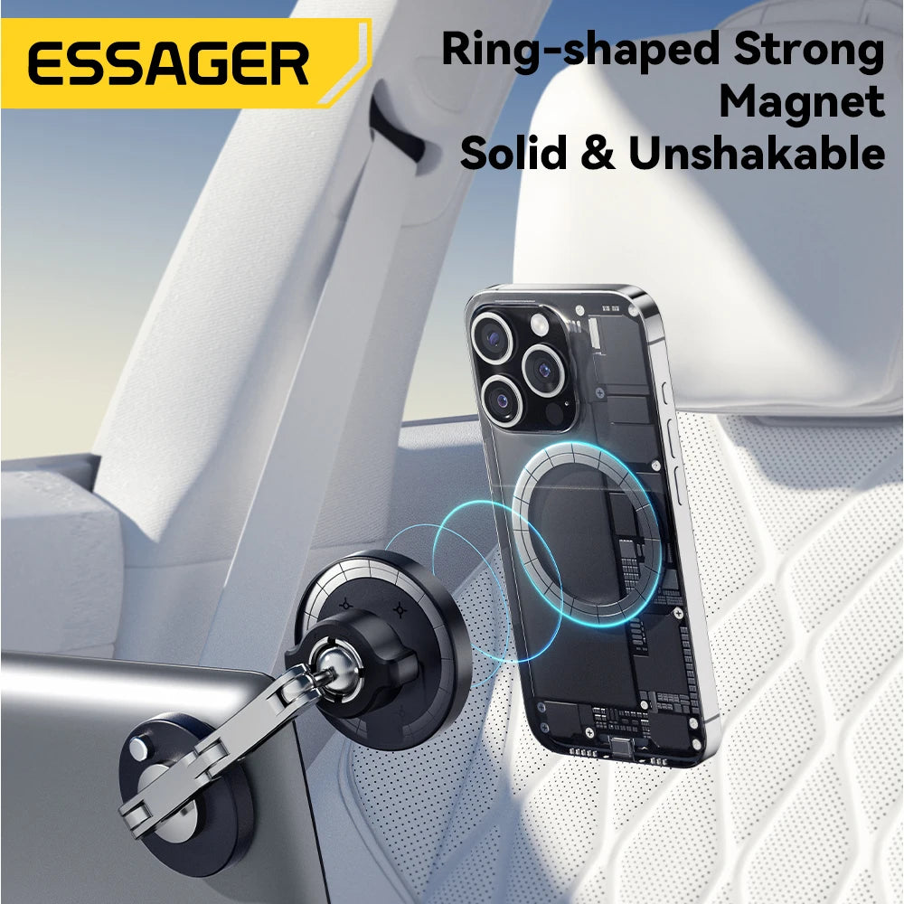 Essager Magnetic Wireless Car Charger & Phone Mount – 15W MagSafe iPhone 15 14 13