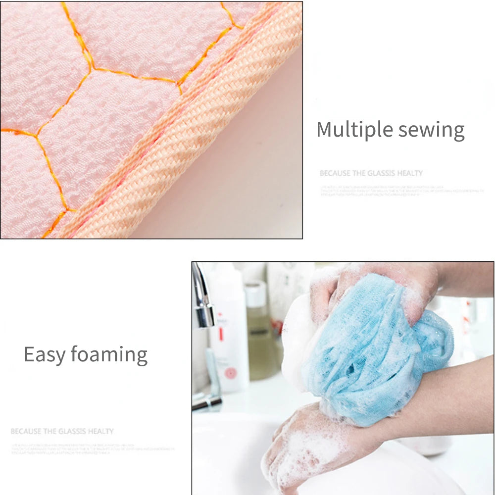 Premium Back Scrubber Body Towel – Deep Cleaning Bath Cloth with Reaching Straps for Neck & Shoulders