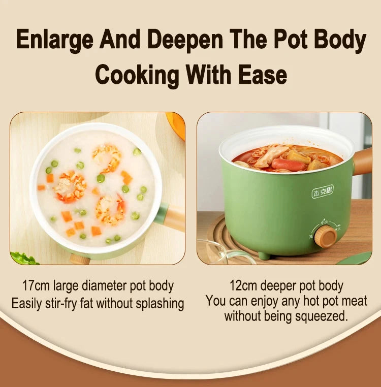 Multi Cooker Electric Pot — Non-Stick Hot Pot & Rice Cooker for Home