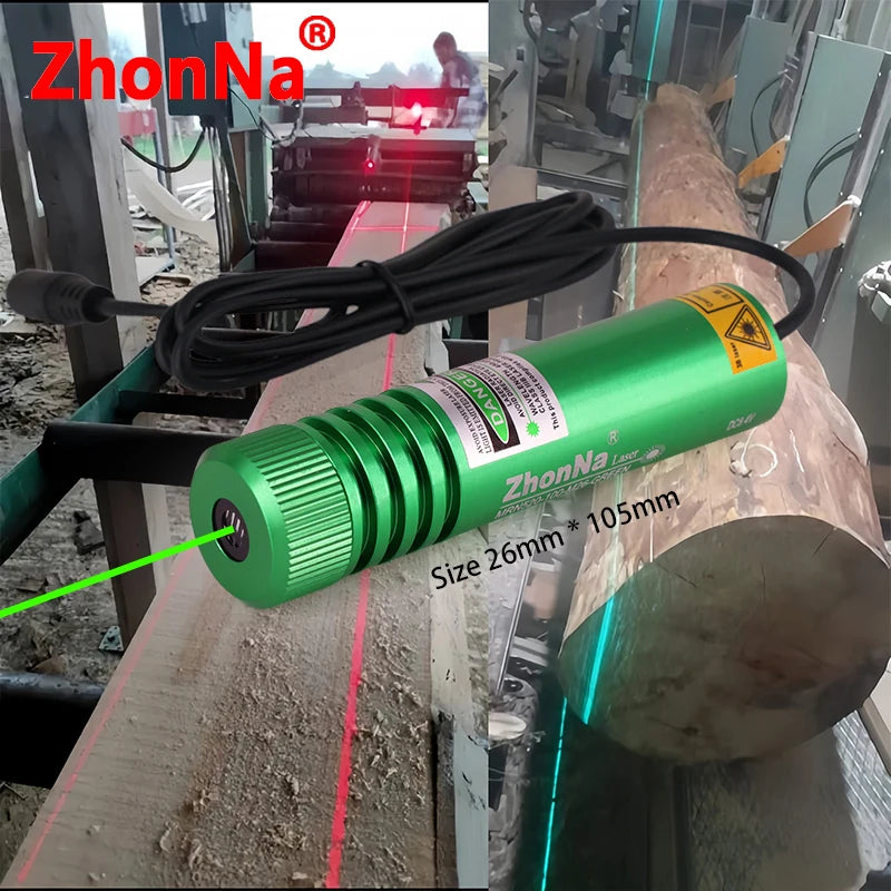 520nm Industrial Laser Locator – Cross, Line & Point Laser for Wood, Stone & Aluminum