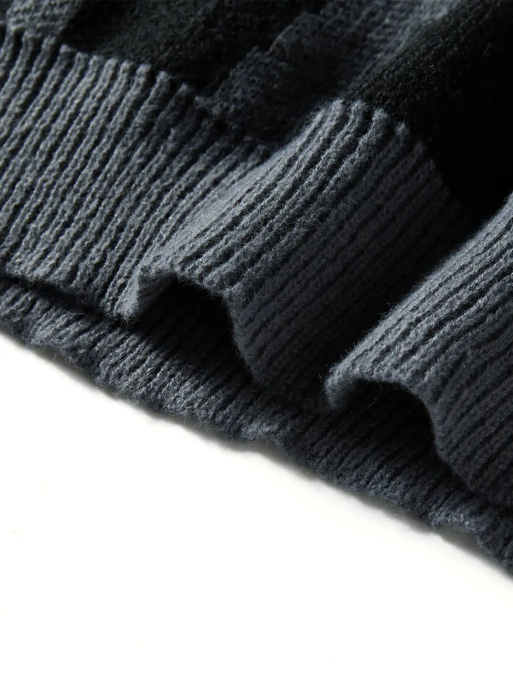 Men's Jacquard Contrast Color Pullover Sweater — Textured Knitwear