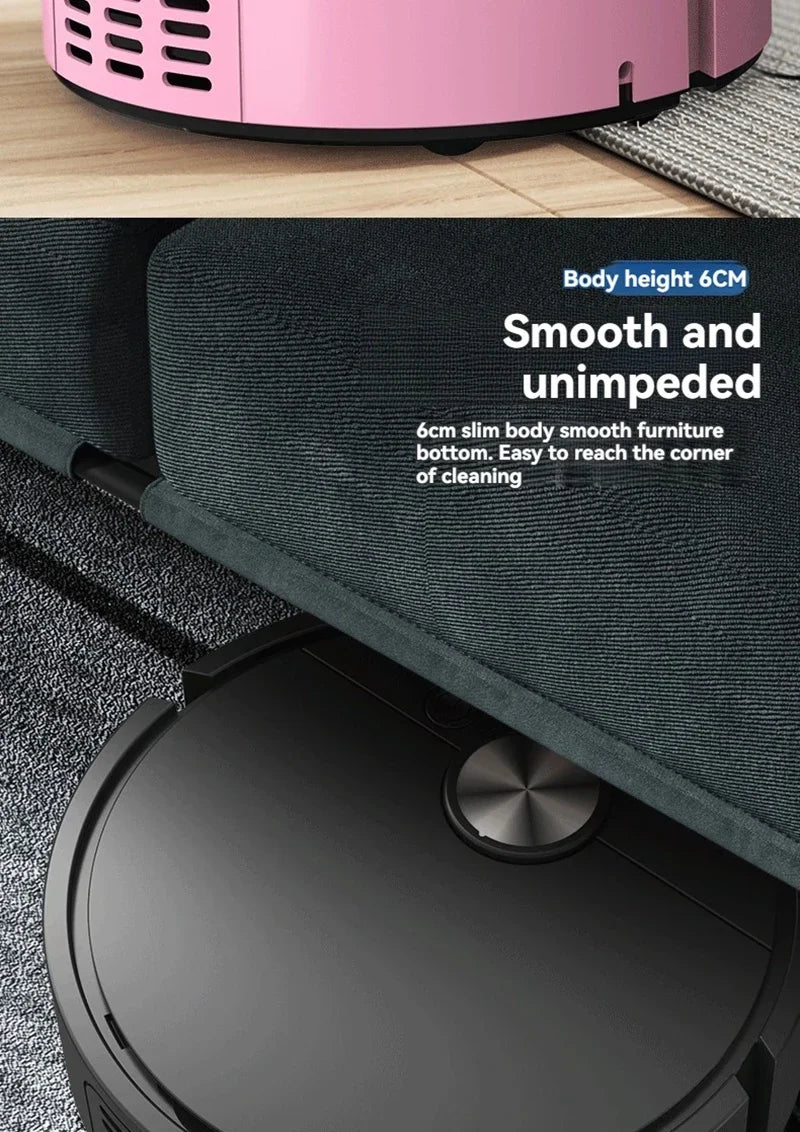 Smart Mini Robot Vacuum Cleaner – Fully Automatic Mopping, Suction & Sweeping Integrated