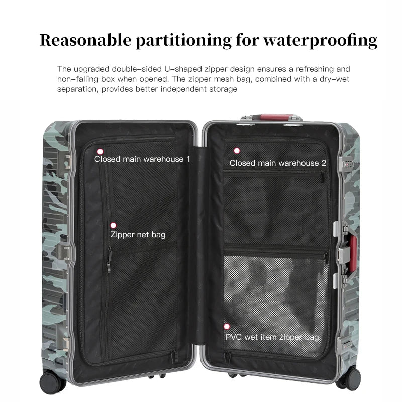 PC Wide-Handle Carry-On Luggage – 20–30 Inch