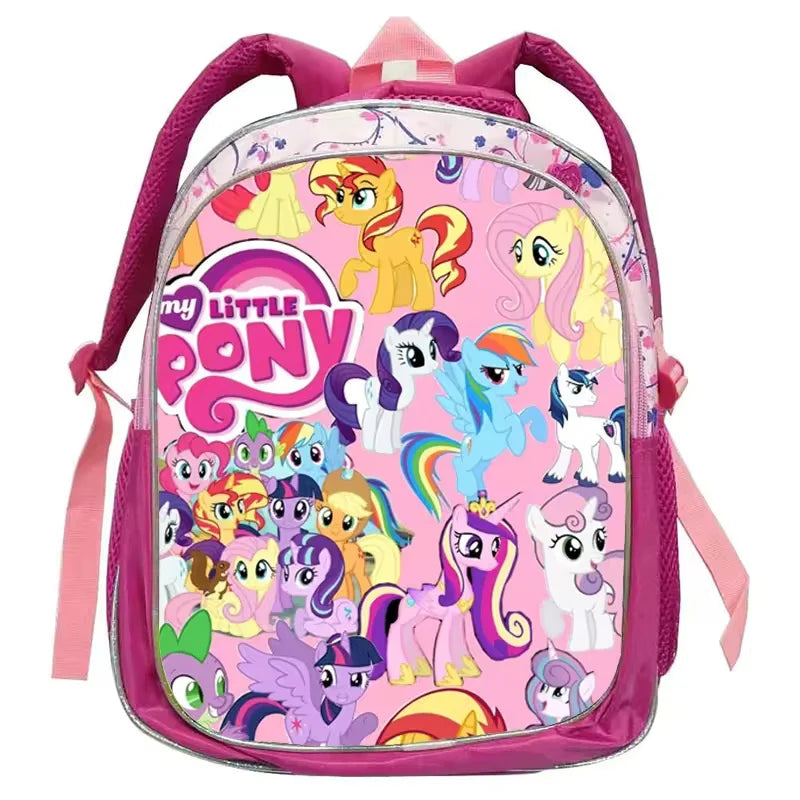 My Little Pony Rainbow Equestria Leather Backpack – Kids Kindergarten School Bag