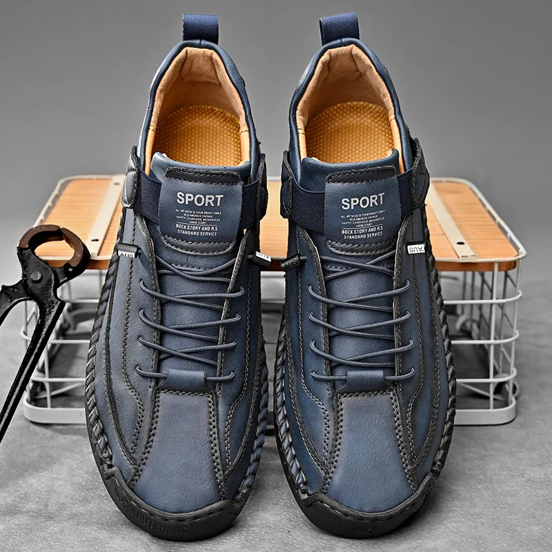 Men's Breathable Lace-Up Casual Shoes