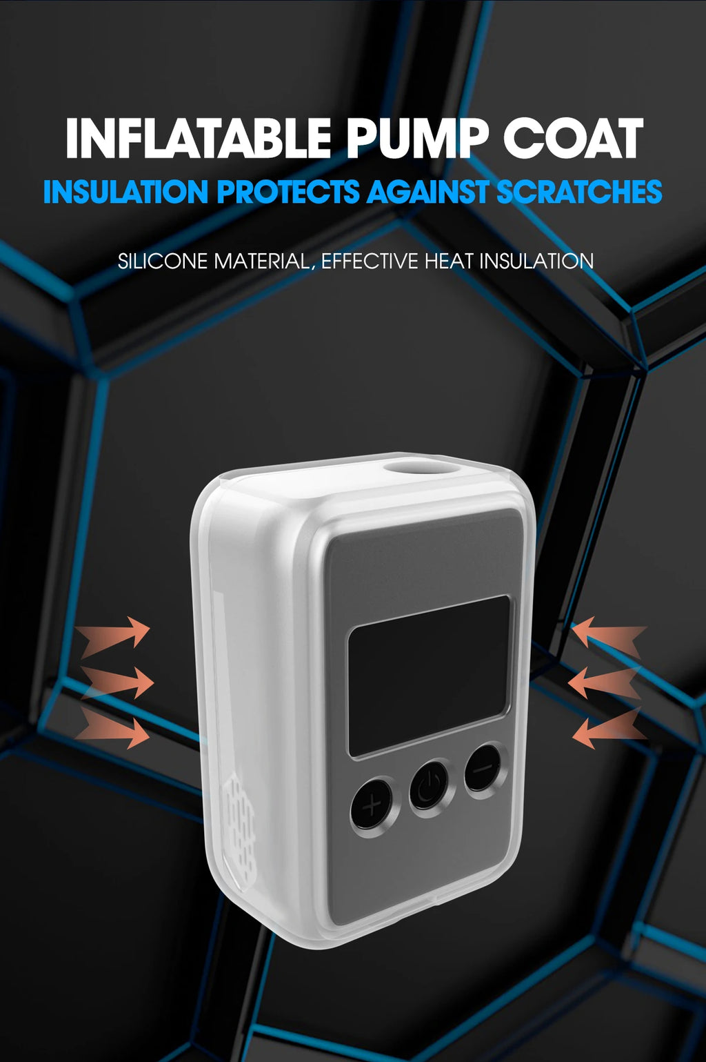 Portable Electric Bike Pump for Presta and Schrader Valves