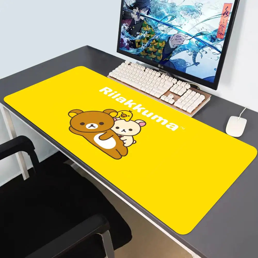 Rilakkuma Anime Gaming Mouse Pad — Large Non-Slip Desk Mat