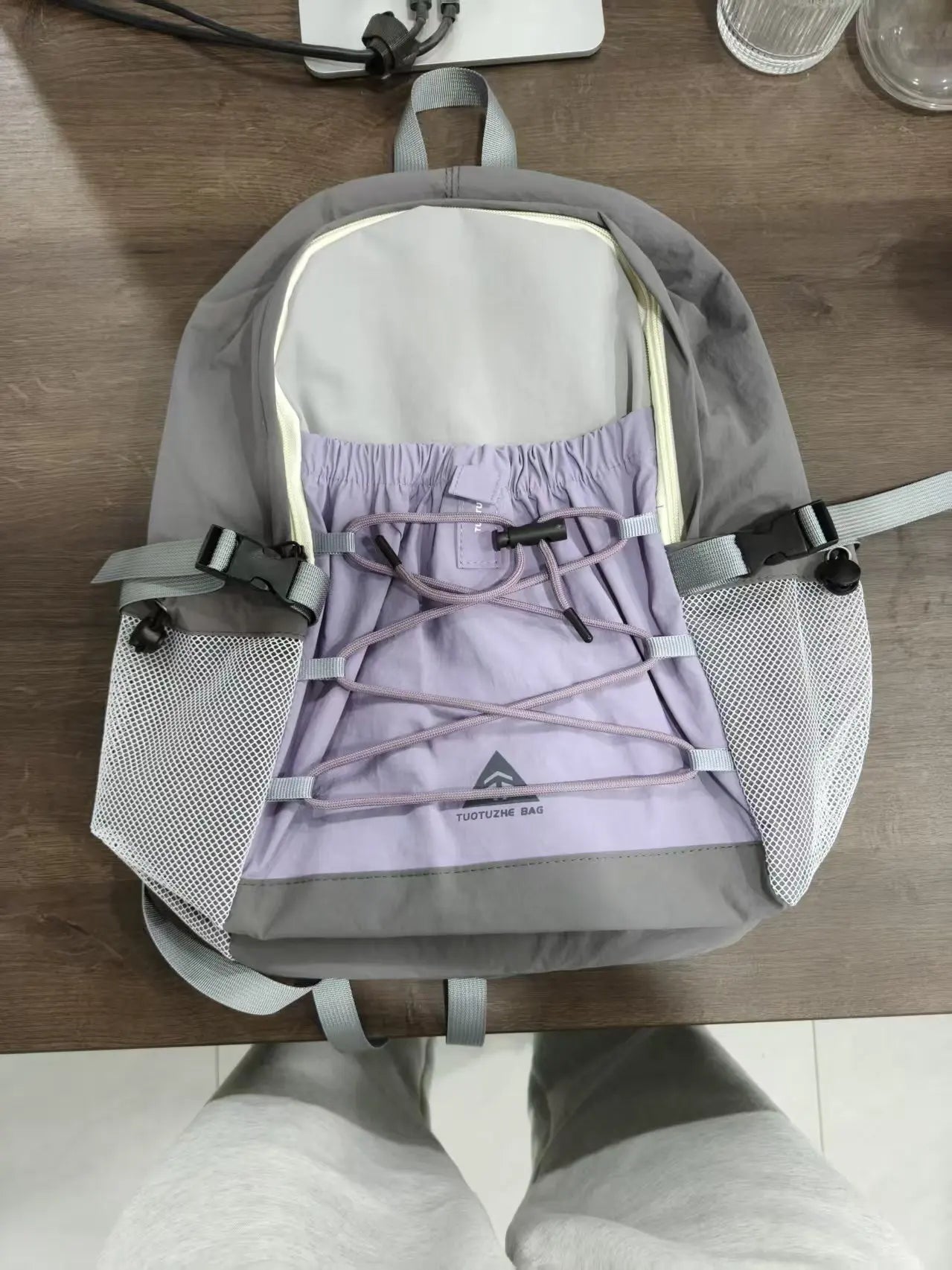 Women's Nylon Outdoor Backpack – Lightweight Hiking & Travel Bag