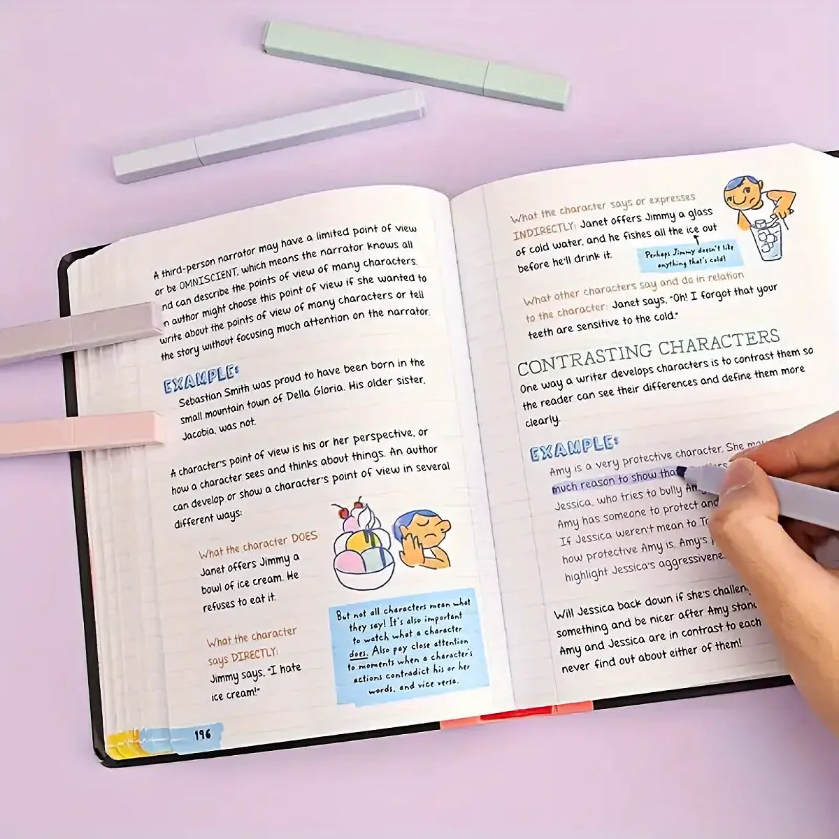 Aesthetic Soft-Tip Highlighters, 12 or 20 Colors
