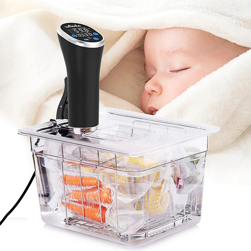 Wancle 1100W Sous Vide Cooker – LCD Touch Immersion Circulator, IPX7 Waterproof Precise Cooking