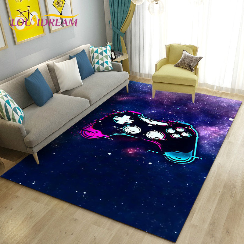 3D Game Controller Area Rug – Non-Slip Kids Carpet for Bedroom, Living Room & Playroom
