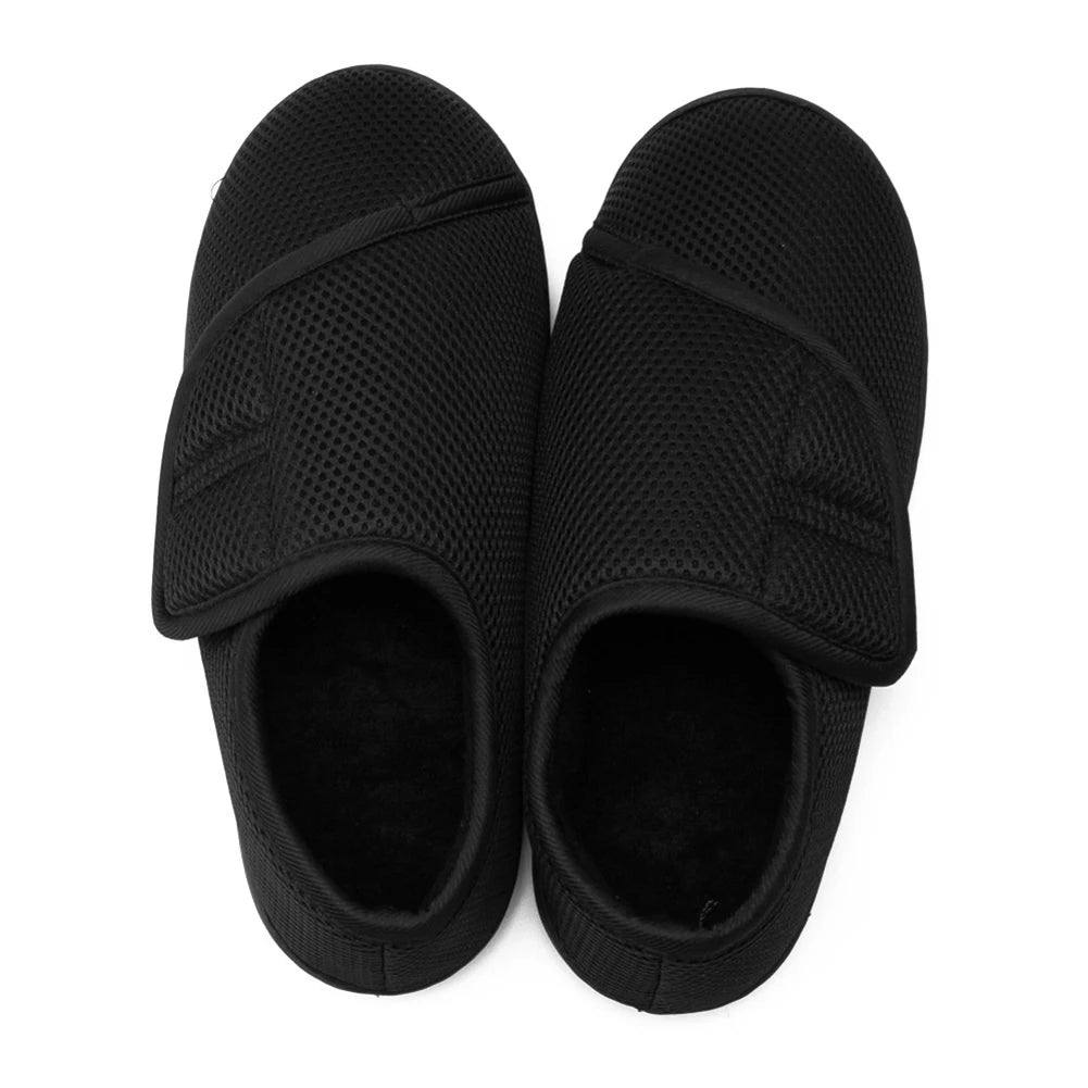 Unisex Wide Diabetic Sneakers – Plush Lining Lightweight Edema Shoes with Hook & Loop for Plantar Fasciitis