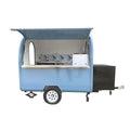 Custom Food Truck Cart — Burger & Fast Food Design with Dual Sinks & Non-Slip Floor