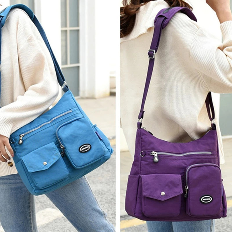 weixier Waterproof Nylon Large Capacity Crossbody Shoulder Tote – Designer Business Handbag for Women