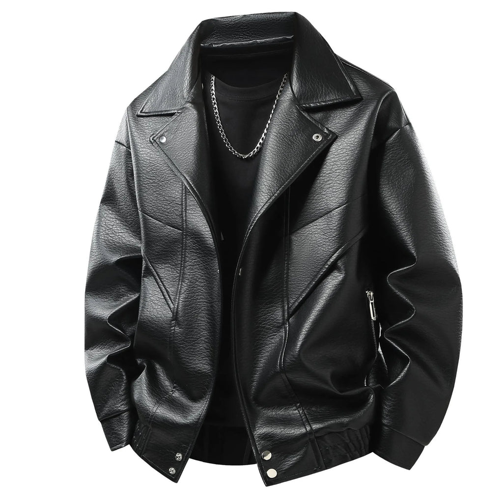 Men's Lapel Jacket – Loose Fit Casual Layer