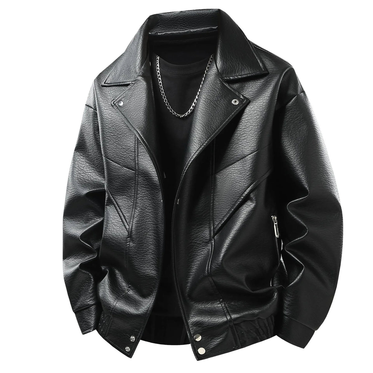 Men's Lapel Jacket – Loose Fit Casual Layer