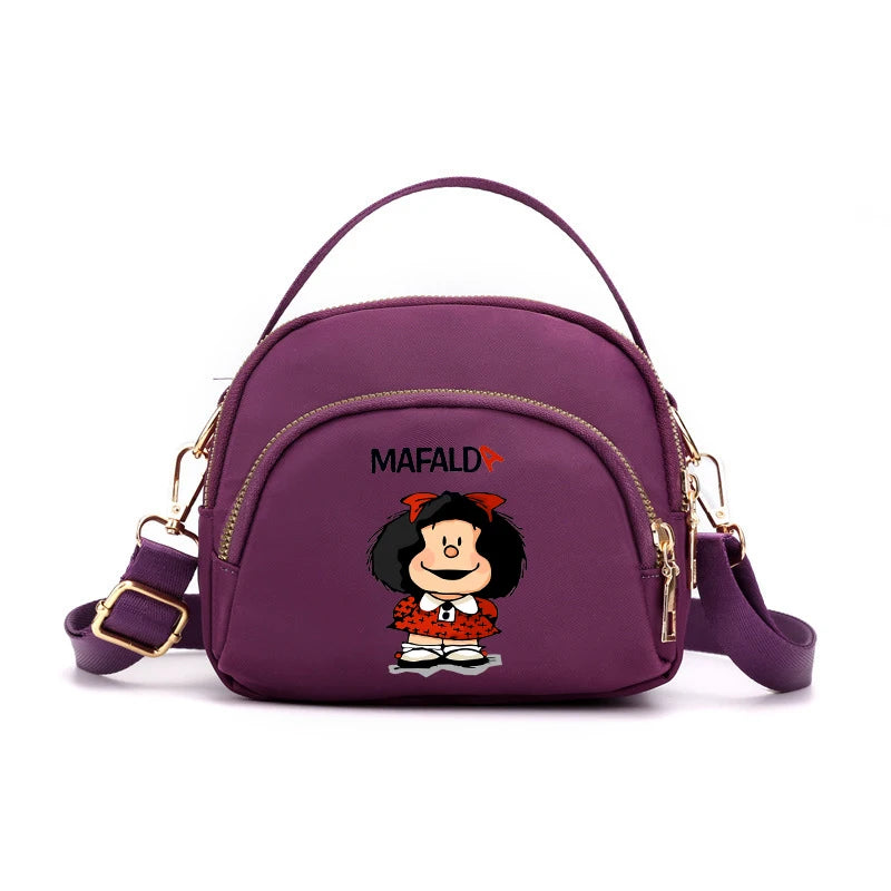 MAFALDA Anime Mini Crossbody Shoulder Bag – Cute Phone Purse Underarm Handbag for Women