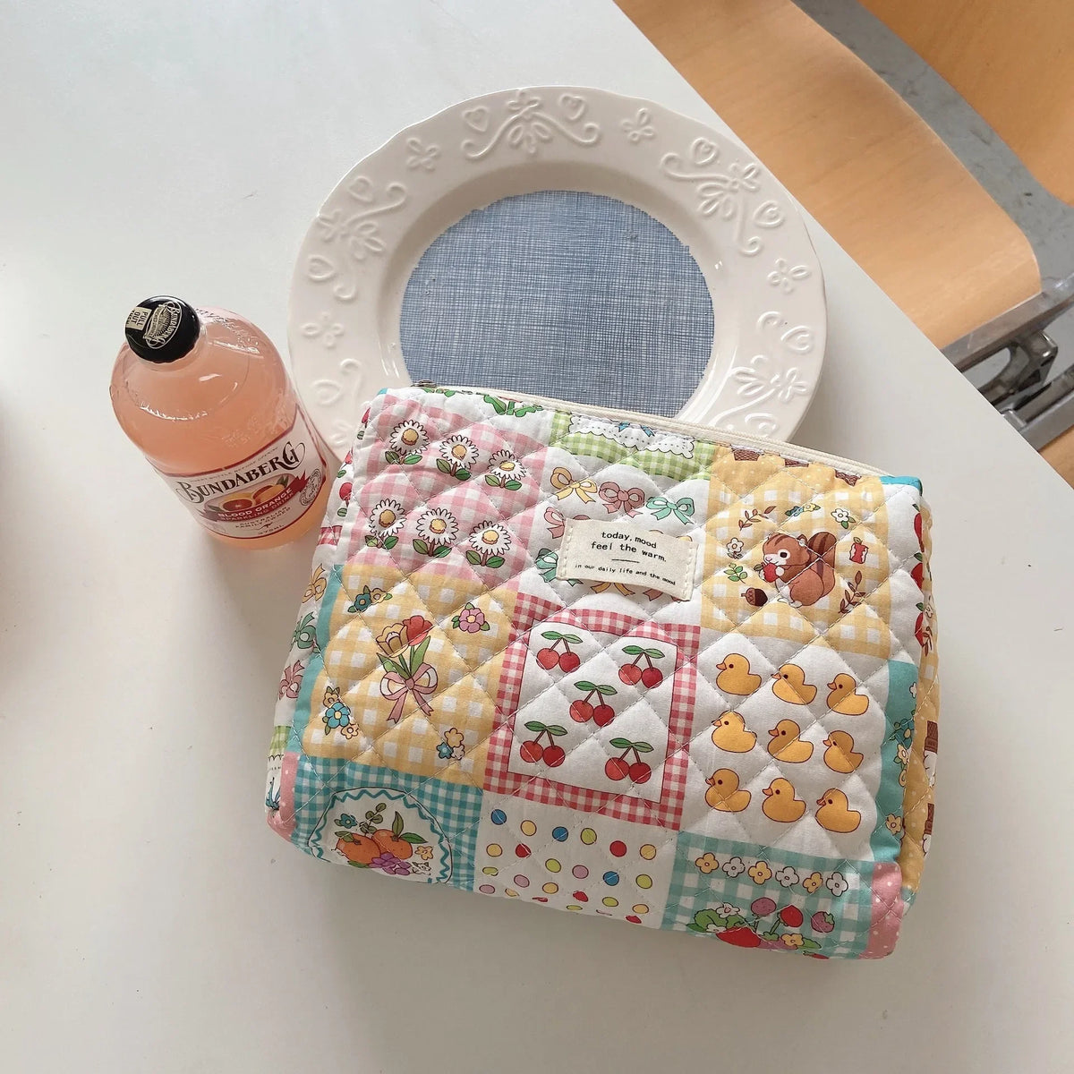 Large Capacity Cosmetic Clutch Bag – Women's Travel Makeup Storage Bag with Zipper