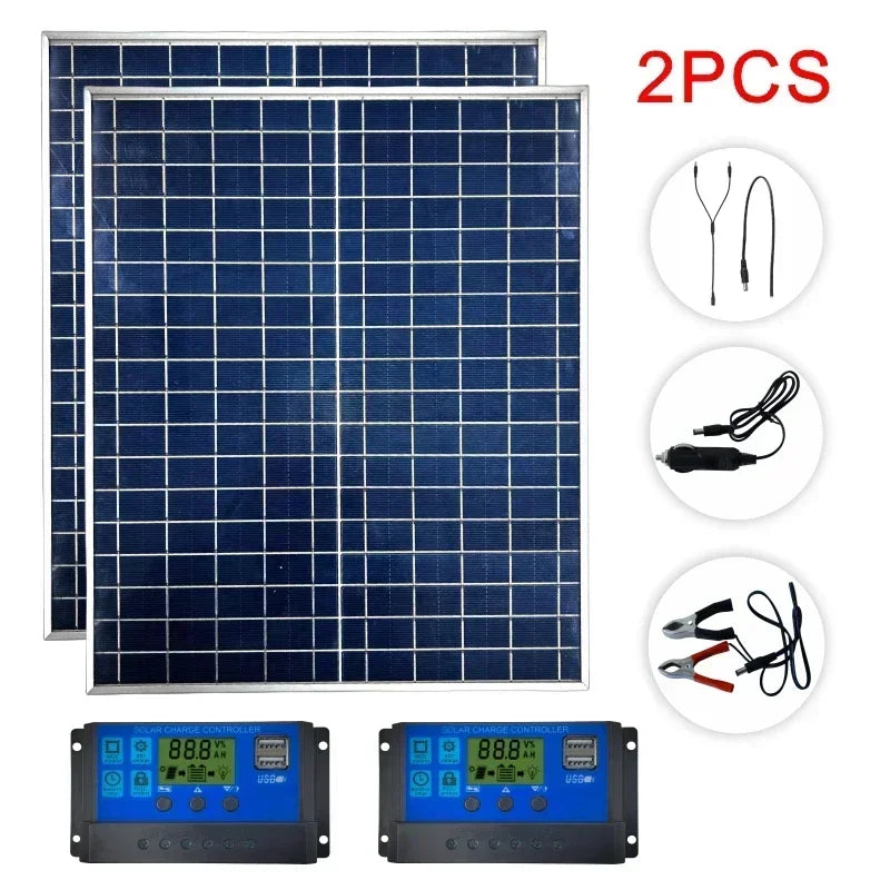 500W–1000W Solar Panel Kit — Complete Off-Grid Solar System for Home, RV & Cabin