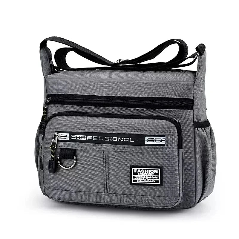 Men's Waterproof Messenger Bag – Oxford Crossbody Sling Pack for Work, Business & Travel