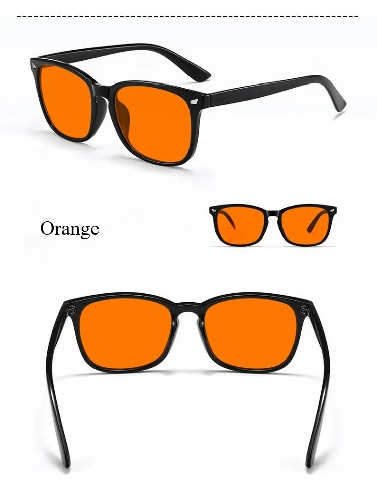 Blue Light Blocking Glasses — Red Lens Sleep & Gaming Glasses for Eye Strain Relief
