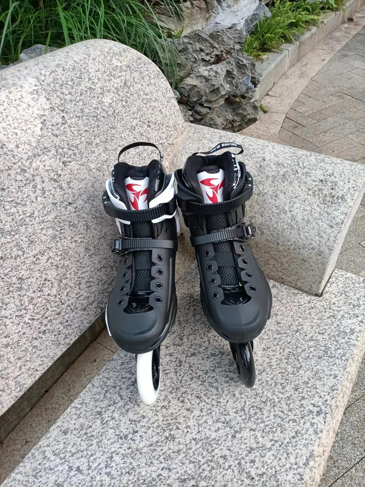 Big Wheel 3-Wheel Speed Roller Skates – Adult Professional Racing Inline Flat Skates