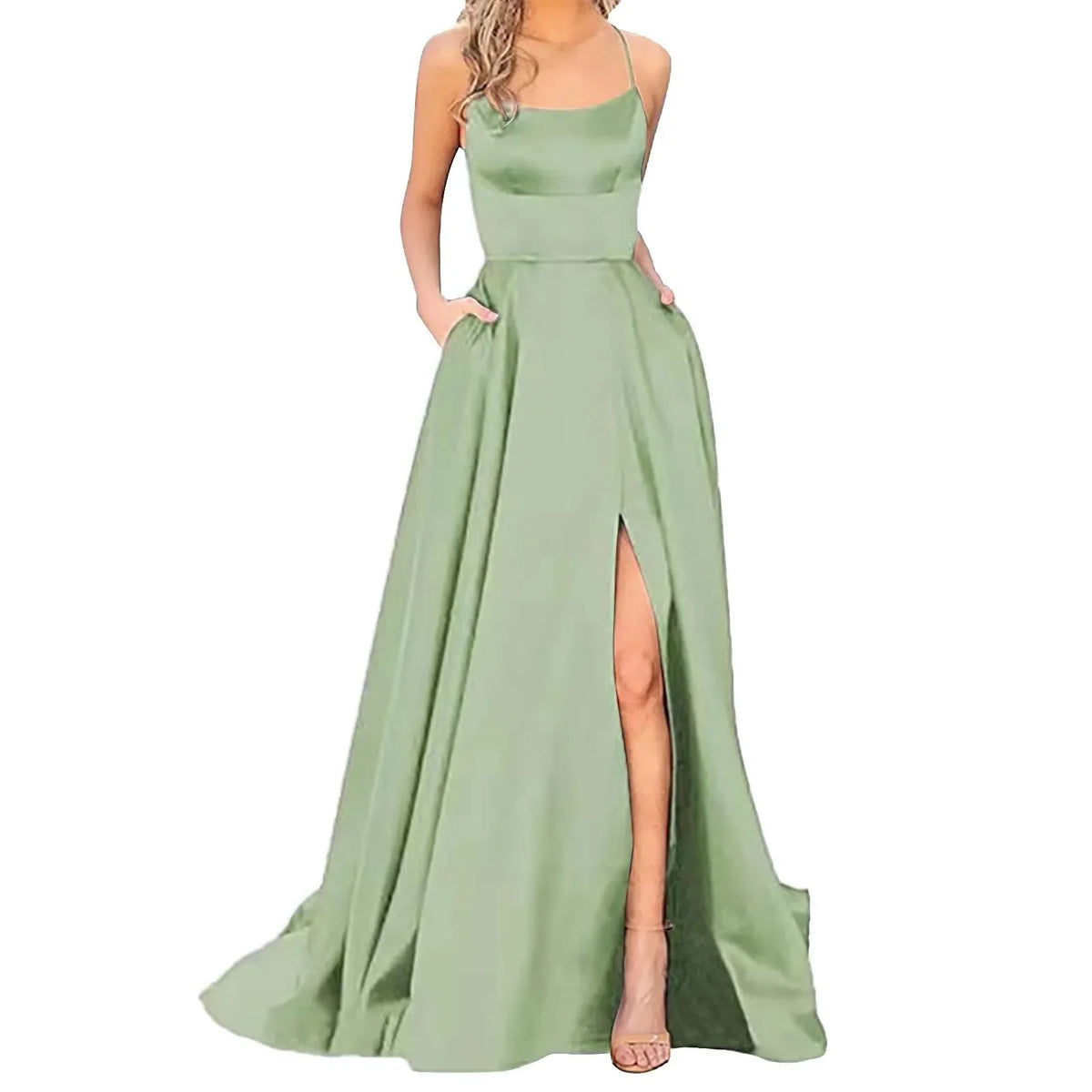 Backless Wine Red Vintage Floor-Length Evening Dress — Elegant Party Prom Wedding Dress