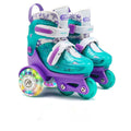 Children's Double Row PU Roller Skates – High Elastic, Adjustable Size for Ages 2-8 Kids