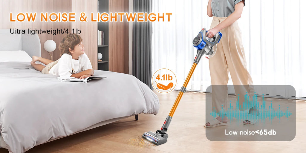 Honki 78KPA Cordless Vacuum Cleaner — LED High Power Wet & Dry Handheld for Pet Hair & Carpet