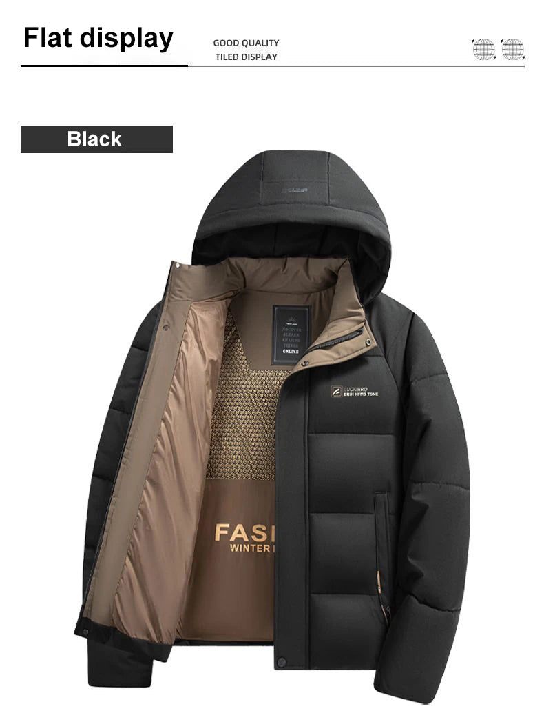 Men's Graphene Windproof Hooded Jacket — Lightweight Technical Outer Shell