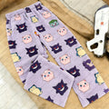 Adult Pikachu Full Print Flannel Pajama Pants | Family Matching Autumn Winter Comfy Homewear