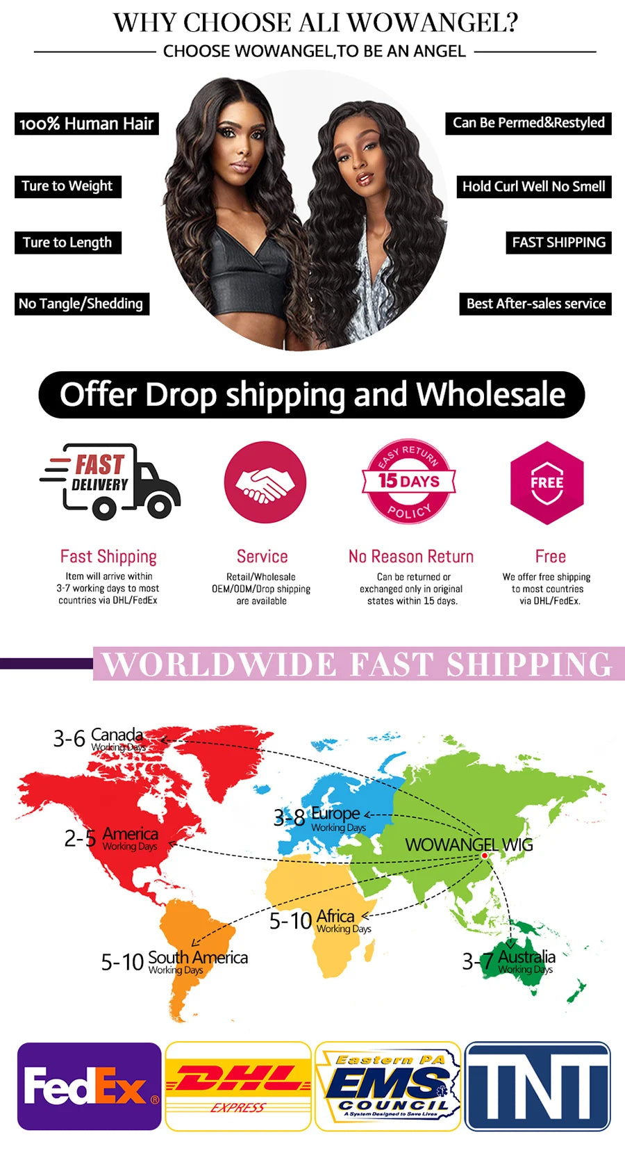 WOW ANGEL 250% Density Straight Lace Front Wig | 13x6 Invisible HD Lace Melt Skin Brazilian Human Hair