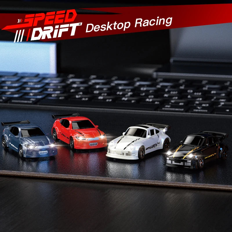 KF20 1/64 Scale Mini 4WD RC Drift Car – High Speed GTR Desktop Racing Model