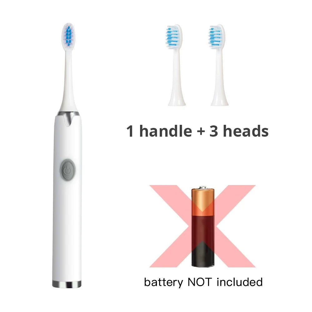 Tongwode Sonic Electric Toothbrush – IPX7 Waterproof, Soft Bristle, 3 Modes, Replaceable Heads