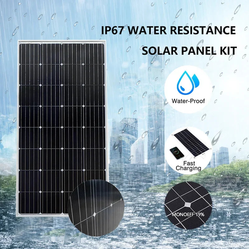 3000W Ultra High Power Solar Panel – 12V/24V Efficient Charging for Home, Camping & Off-Grid