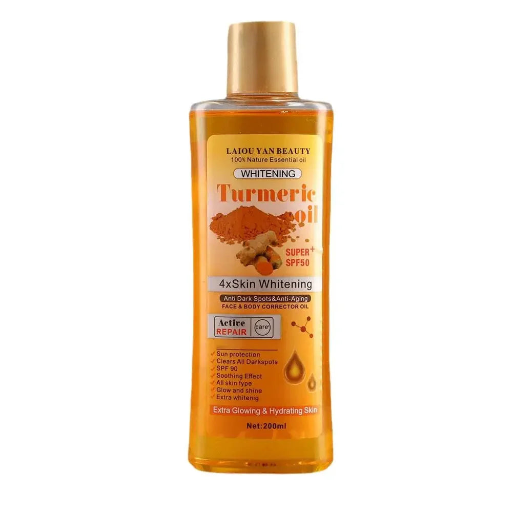 Turmeric Essential Oil — Brightening Facial & Body Massage Oil for Smooth, Glowing Skin