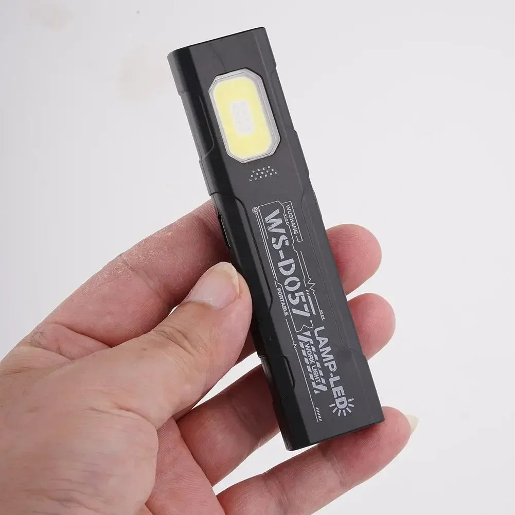 Mini COB LED Keychain Flashlight – USB-C Rechargeable, 5-Mode, IPX6 Waterproof EDC Pocket Light