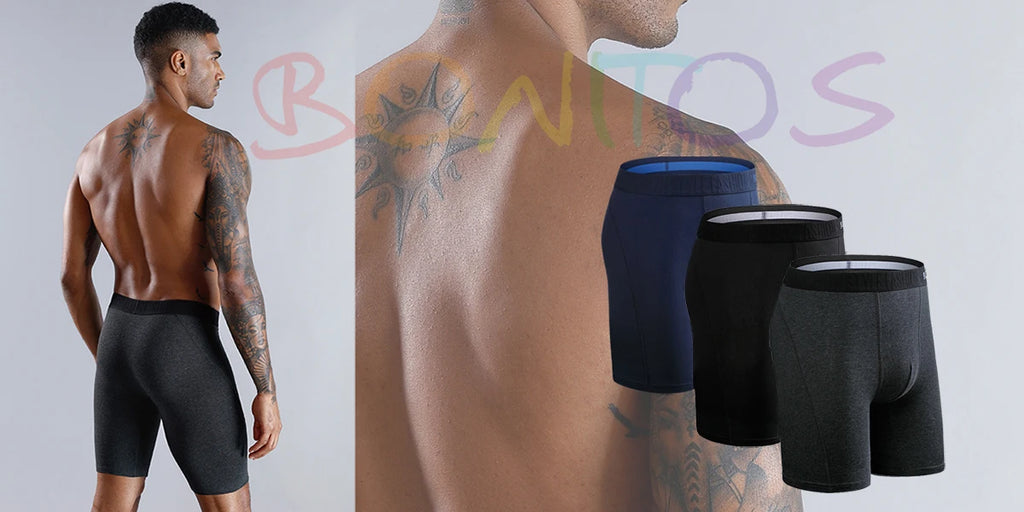 Men's Stretch Boxer Briefs, 4-Pack