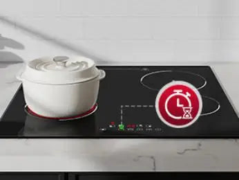 6000W 4-Zone Ceramic Induction Hob – 60cm Black Glass, Touch Control, 9 Power Levels, Timer & Child Lock