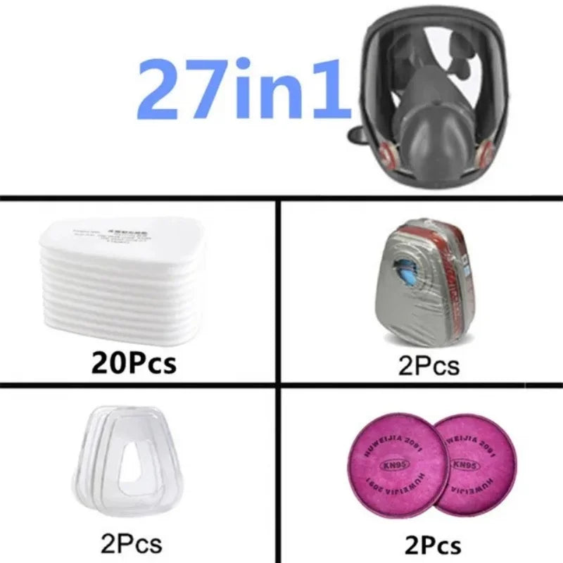Anti-Fog Full Face Industrial Painting Respirator