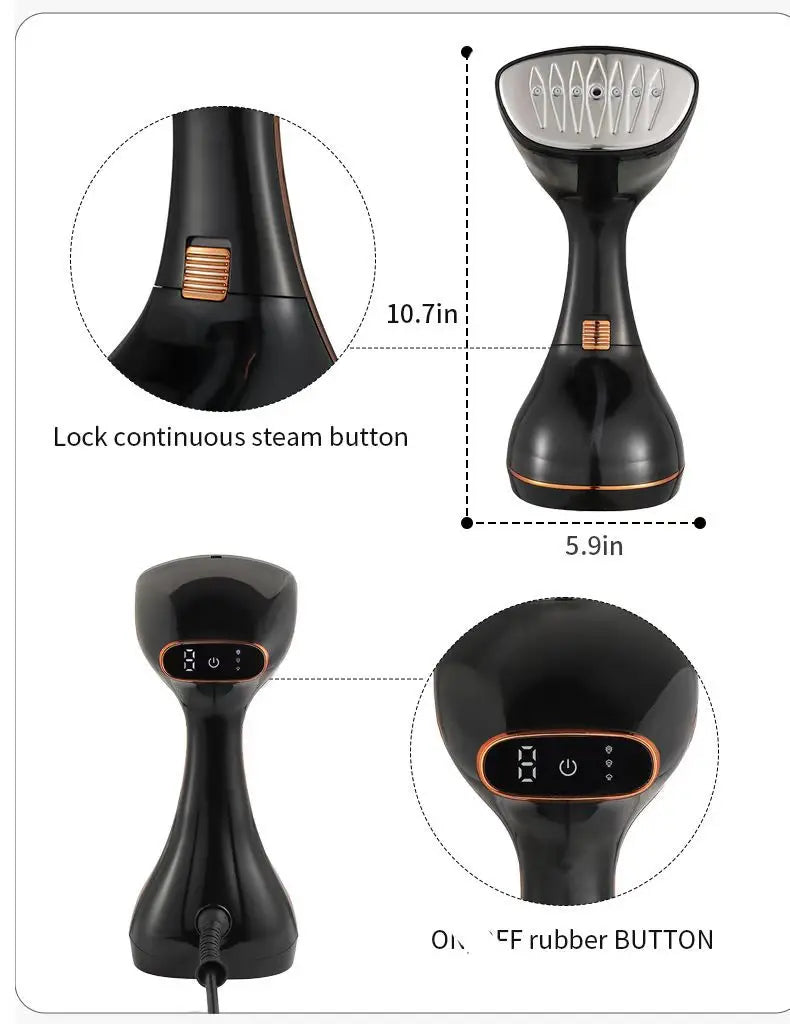 Portable Handheld Garment Steamer & Travel Iron