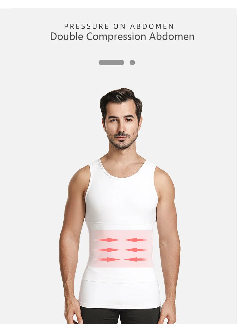 Men's Slimming Compression Waist Trainer Tank Top