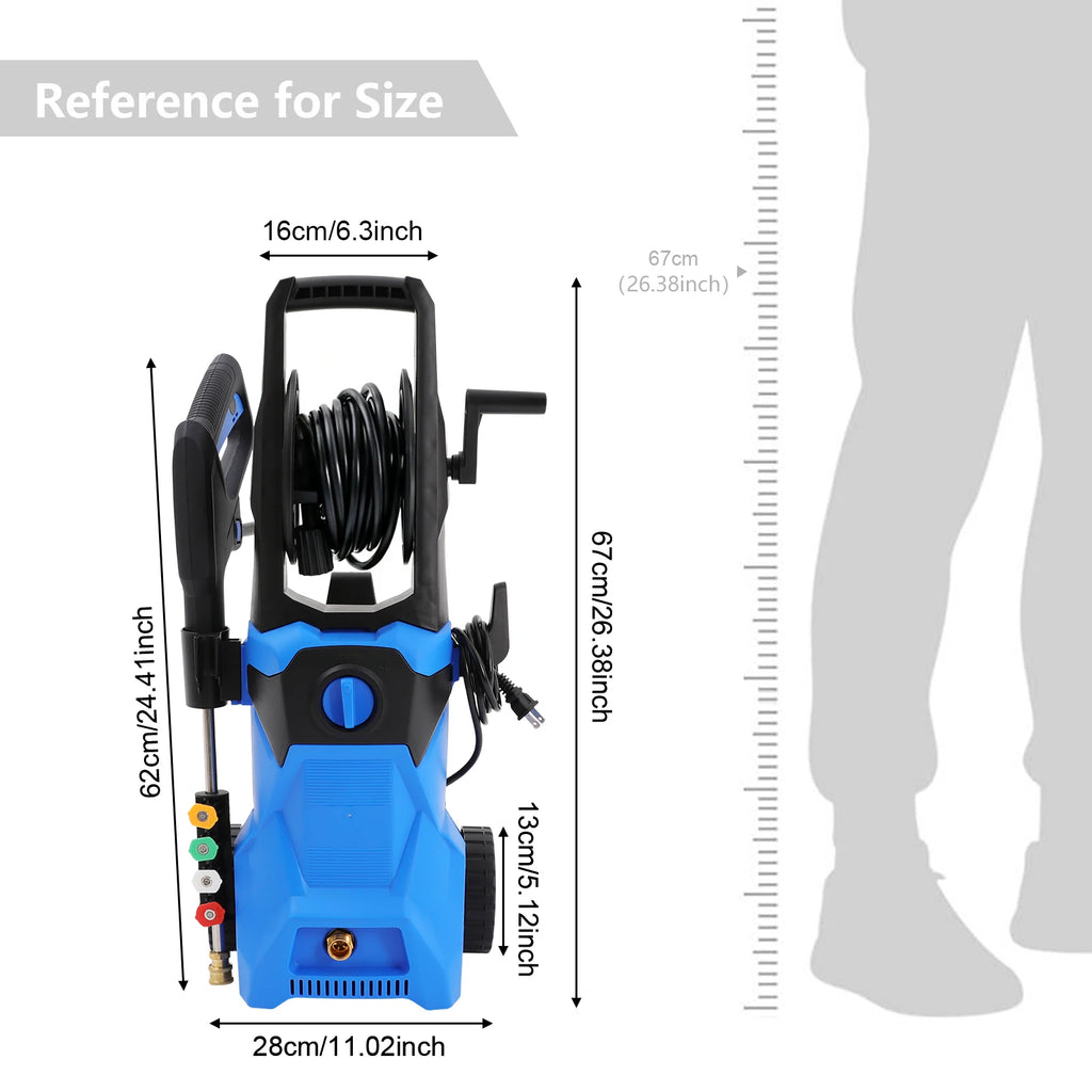 Electric Pressure Washer – Bymaocar Blue, 1500W