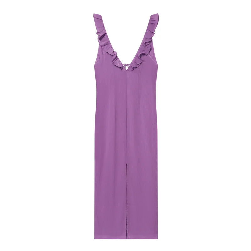 Ruffled Wrinkled Chic Personality Dress — Casual Spring Summer Women's Fashion Dress