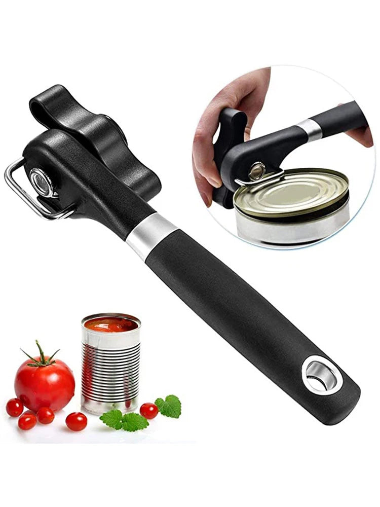Smooth-Edge Manual Can Opener – Black