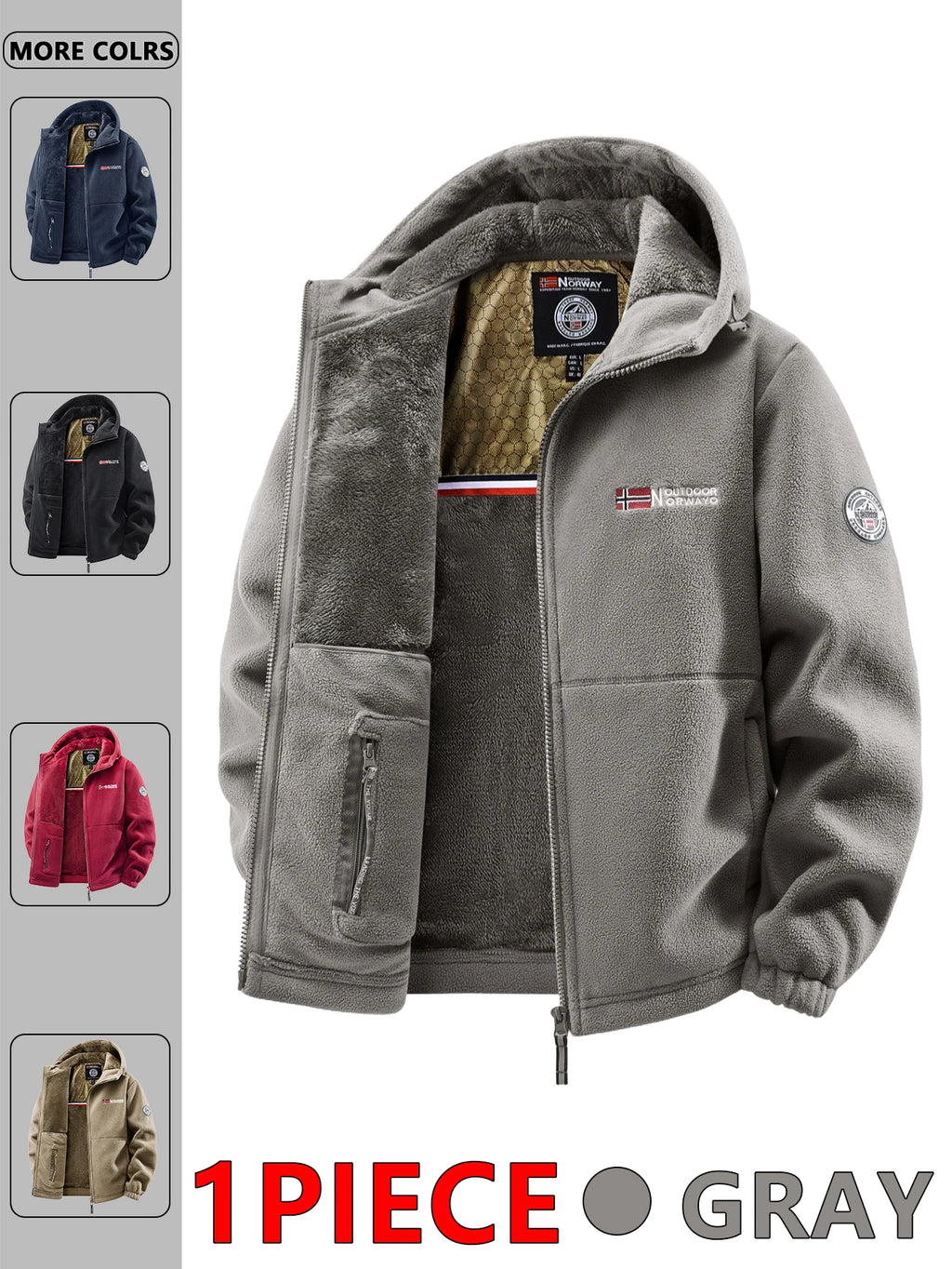 Men's Hooded Outdoor Fashion Jacket — Casual Windbreaker & Streetwear Jacket